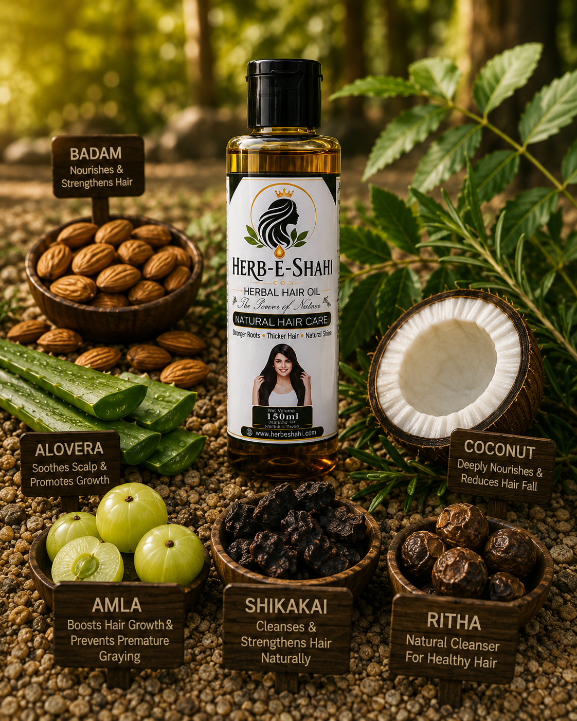 🌿 HERB-E-SHAHI Hair oil Combo 🌿
